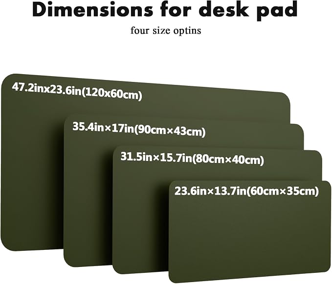 YSAGi Double-Sided Desk Pad, 35.4"x17" Leather Desk Mat, Eco Cork Desk Pad - Image 7