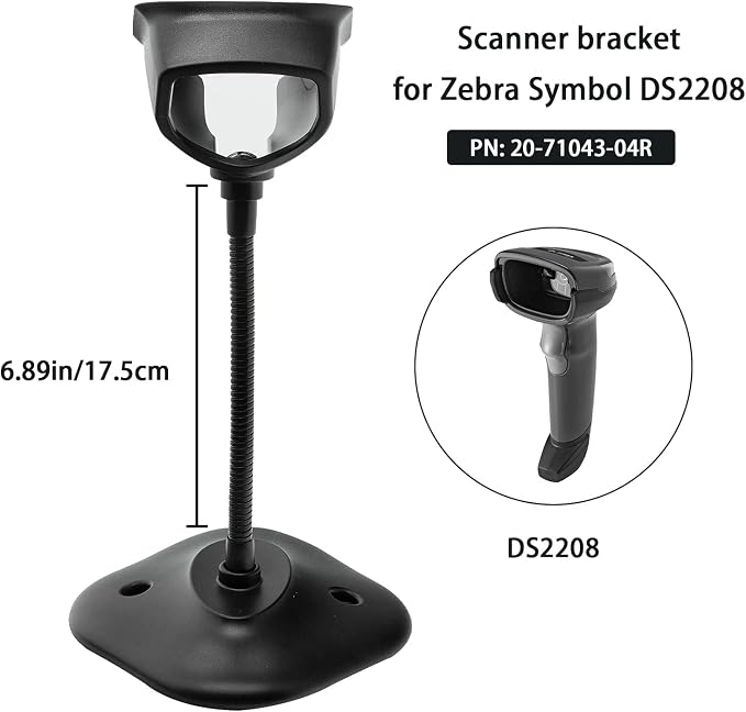 DS2208 Scanner Bracket Stand for Zebra Symbol DS2208 DS2278 DS4308 DS4608 - Image 5