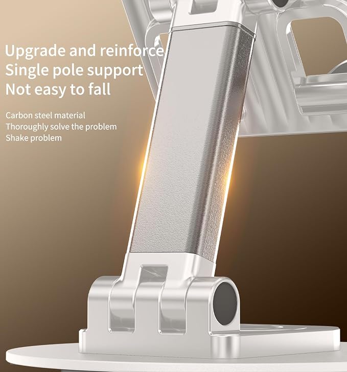 360° Rotating Cell Phone Stand for Desk, Adjustable & Foldable Phone Holder - Image 6