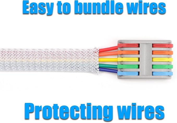 25ft PET Expandable Braided Cable Sleeve 1 inch Pet Braided Cable Sleeve - Image 6