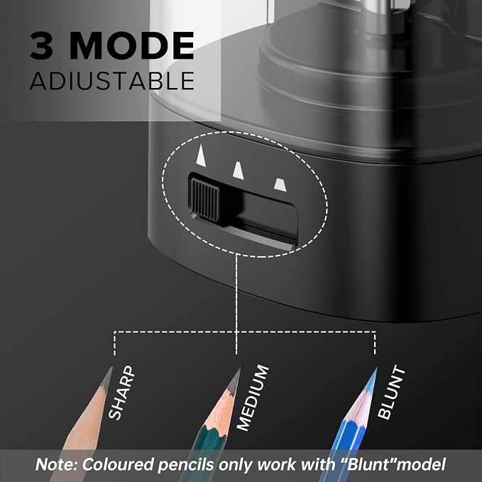 Deli Electric Pencil Sharpener, Automatic Pencil Sharpeners - Image 7
