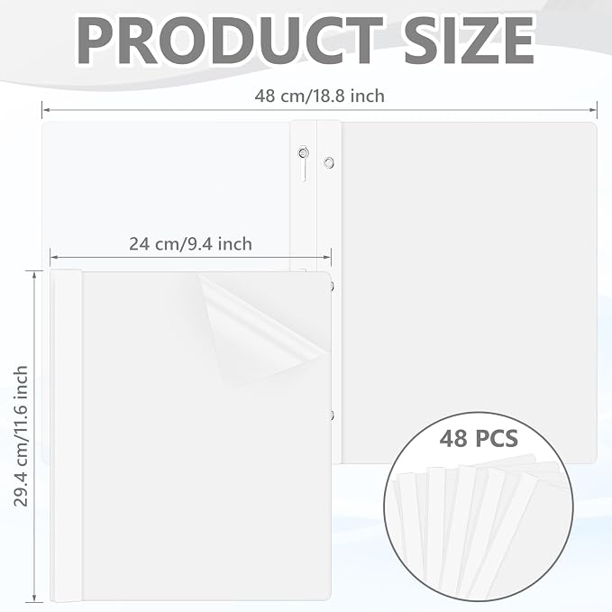 Feifeiya 48 Pack Plastic Report Covers - Image 2