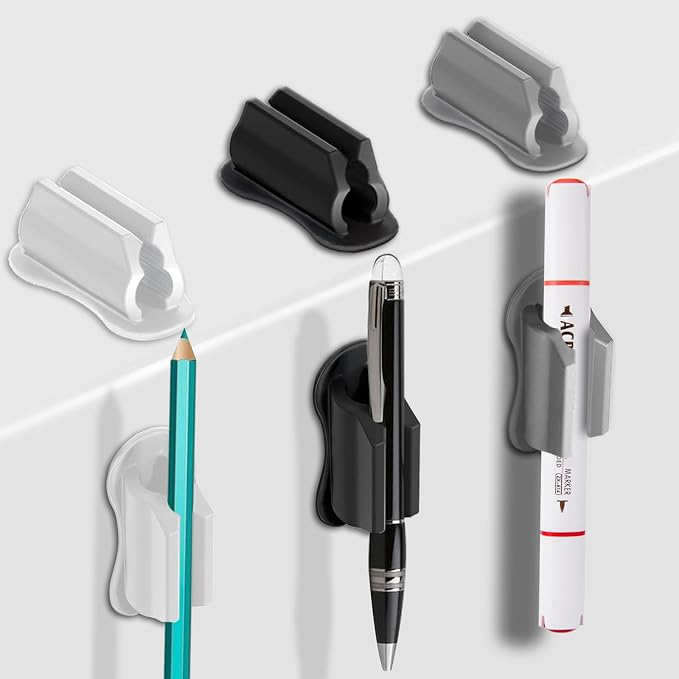 Adhesive Pen Holder for Wall Pencil Holder for Desk Organizer, Marker Holder by Freewindo