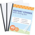Binditek 40 Pack Clear Report Covers by Binditek