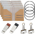 OLYCRAFT 4 Pack Travelers Notebook Accessories Kit Travel Diary Accessory Set by OLYCRAFT
