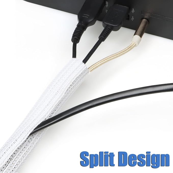 10ft PET Braided Cable Sleeve 1/8 inch Wire Protector Cable wrap Wire Covers - Image 4
