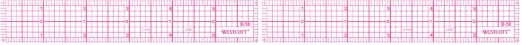Westcott 8ths 6-Inch Beveled Transparent Ruler by Westcott