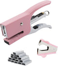 Small Hand-held Stapler Set, 15 Sheet Capacity, Includes 750Pcs Staples and A by Aacehlh