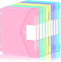 Binder Pocket, 10 Pack Super Heavyweight Plastic Folders by Nicecho
