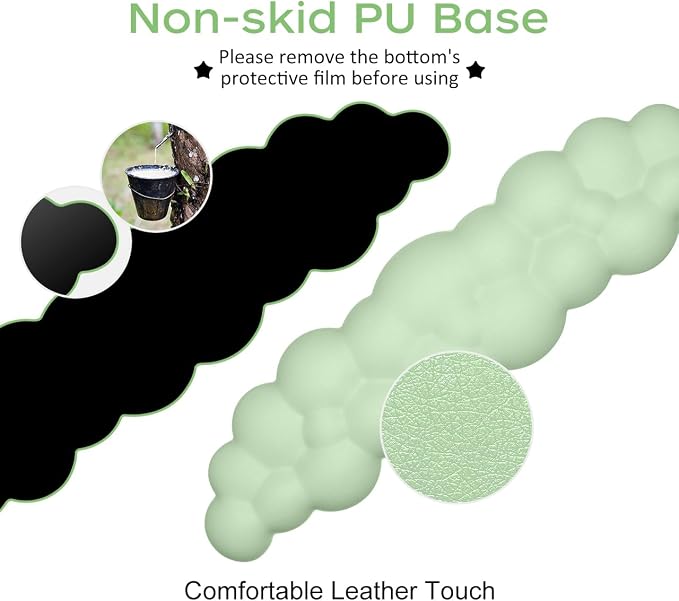 JIKIOU Upgrade Leather Cloud Keyboard Wrist Rest, Cloud Wrist Rest - Image 4