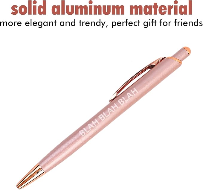 Cityhermit 10 Pack Funny Sarcastic Ballpoint Pens, Office Snarky Metal Luxury - Image 4