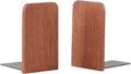 Muso Wood Book Ends for Shelves, Non-Slip Bookends, Heavy Duty Wooden Bookend by Musowood