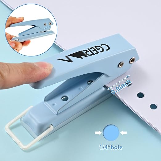 Single Hole Puncher, 1/4" Hole, 50% Labor Savings, Heavy Duty Metal Punch - Image 2