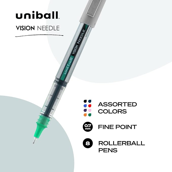 uniball™ Vision Rollerball Pens, Fine Point, 8 Pack - Image 2