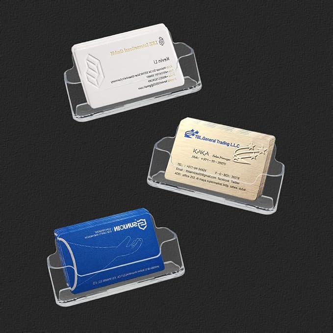 HSYMQ Acrylic Business Card Holder 6 Pack - Image 3