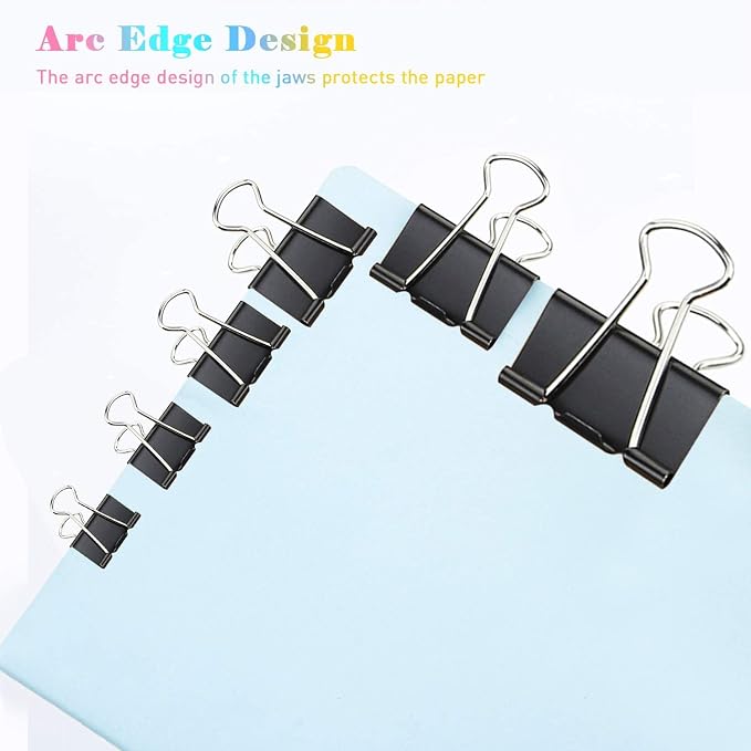 Large Binder Clips, 48 Pack, 1.6 Inch, Standard 41mm, Capacity 0.66 Inch - Image 5