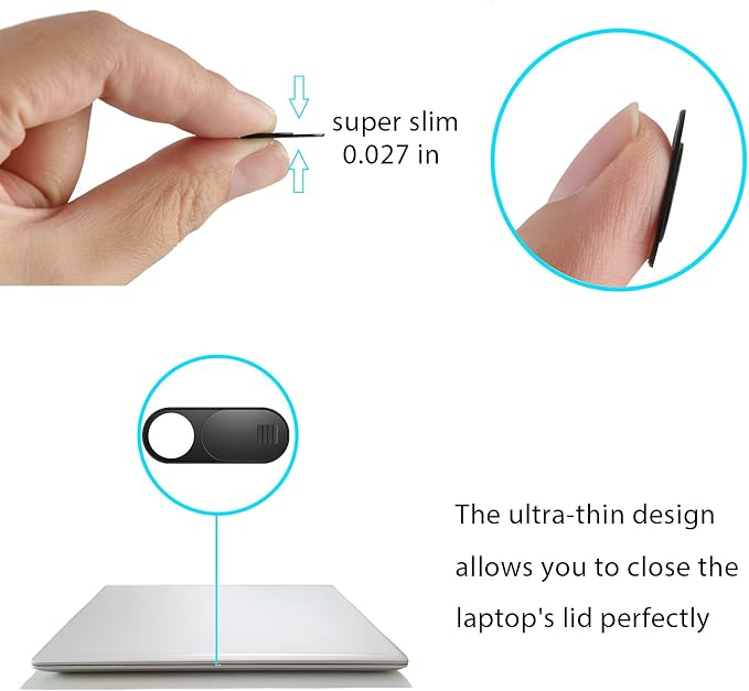 Laptop Camera Cover Slide, Phone Camera Cover Slide, 6 Pack Ultra Thin Webcam - Image 4