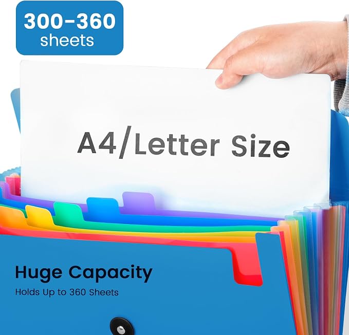 6 Pack Accordion File Organizer - Image 5