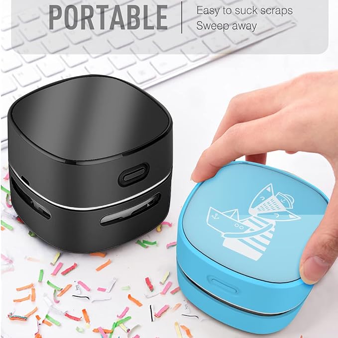 ODISTAR Desktop Vacuum Cleaner, Mini Table dust Sweeper Energy Saving, High - Image 2