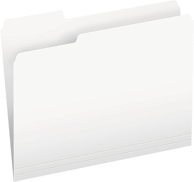 Pendaflex Two-Tone Color File Folders, Letter Size, 1/3 Cut, 100 per box by TOPSProducts
