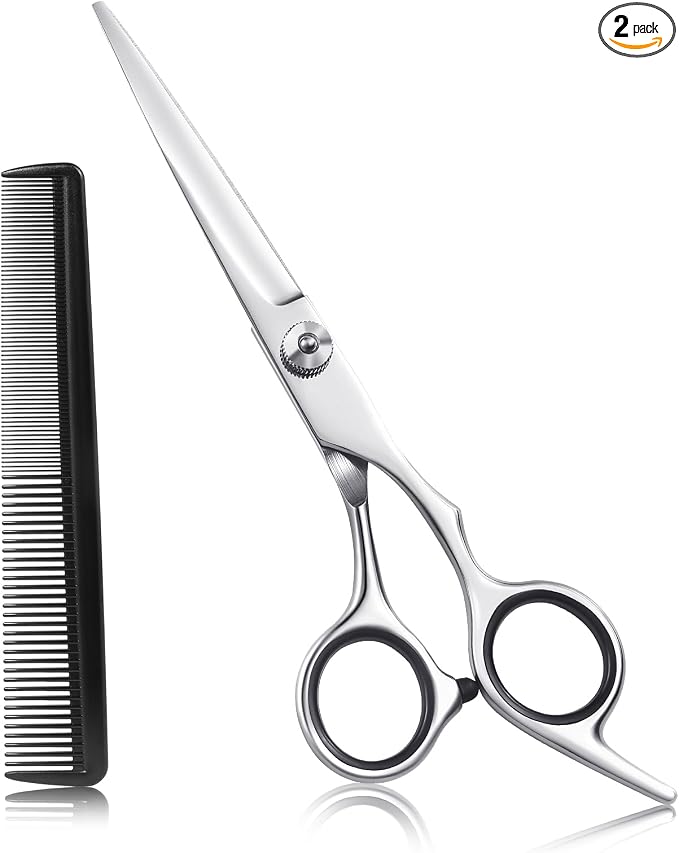 Hair Cutting Scissors, 6.5" Stainless Steel Barber Haircut Shears by Unknown