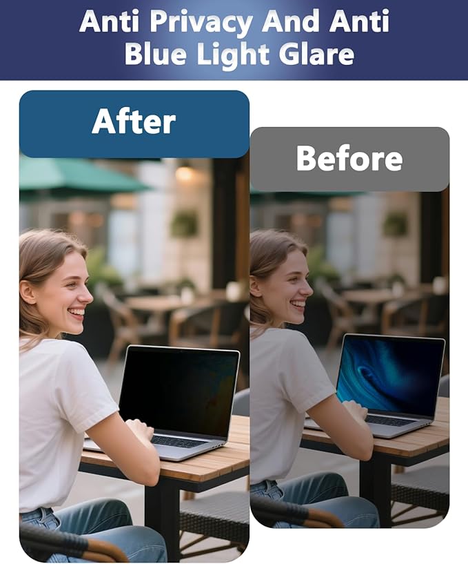 Magnetic Laptop Privacy Screen for 16 Inch 16:10, that Screen Size is 13.57 in - Image 4