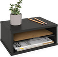 Ballucci File Organizer, 2-Tier Document Paper Sorter, Stackable Wood Desk by Ballucci