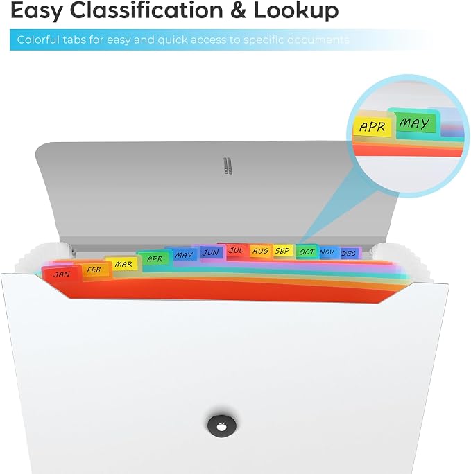 Accordion File Organizer, Expanding File Folder - Image 4