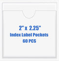 Origin-Joy 60 PCS Self Adhesive Index Card Pockets by Origin-Joy