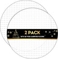 Office Chair Mat for Carpets, 2 Pack 36" × 36" Round Computer Chair Mat by Labeta