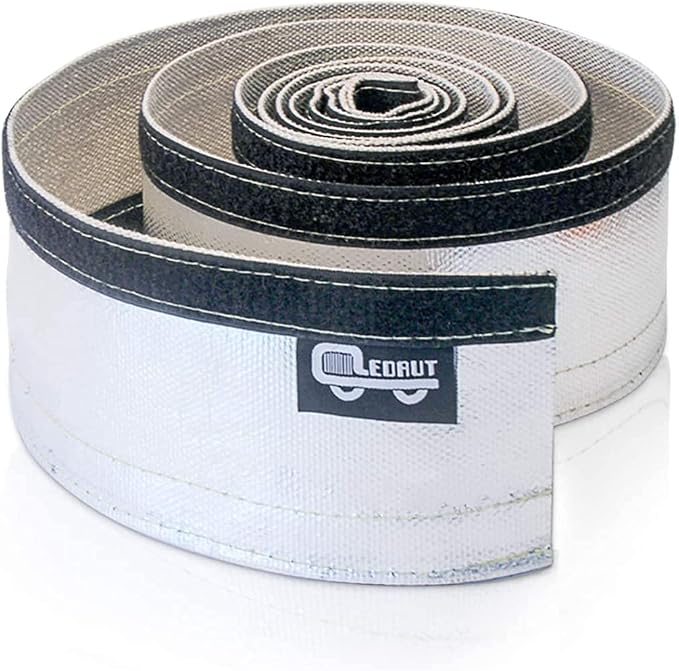 2 Pcs Heat Shroud Sleeve Aluminized Sleeving - Image 2