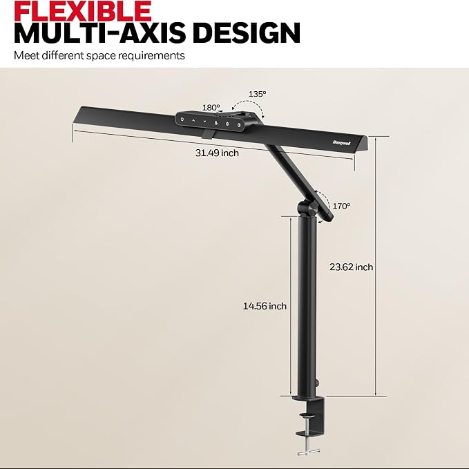 Honeywell LED Desk Lamp with Clamp - Image 7