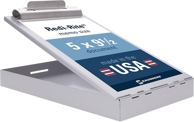 Saunders Recycled Aluminum Memo Size Clipboard by Saunders