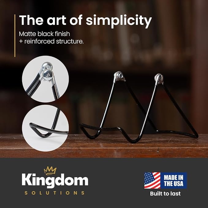 KINGDOM SOLUTIONS MADE IN USA 48-Pack Sturdy & Durable Adjustable Metal Easels - Image 6