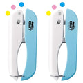 UCEC 2pcs Circle Handheld Hole Paper Punch, 1/4 Inch Punchers by UCEC