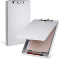 Seajan Aluminum Clipboard with Storage Metal Clip Board Folder Letter Size Form by Seajan
