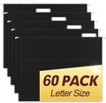 HERKKA Hanging File Folders, 60 Pack Reinforced Letter Size Hanging Folders by HERKKA