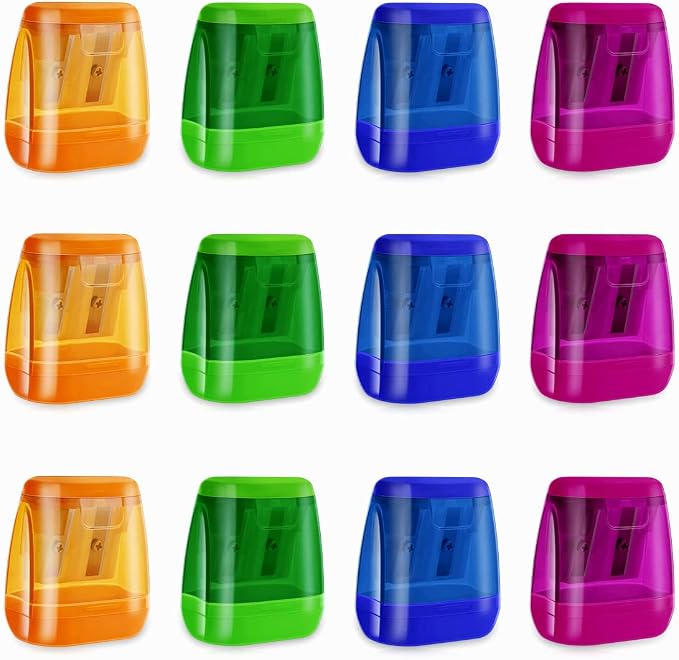 12 Pcs Manual Pencil Sharpener for School Office Home Pencil Sharpeners for Kids by yuntop