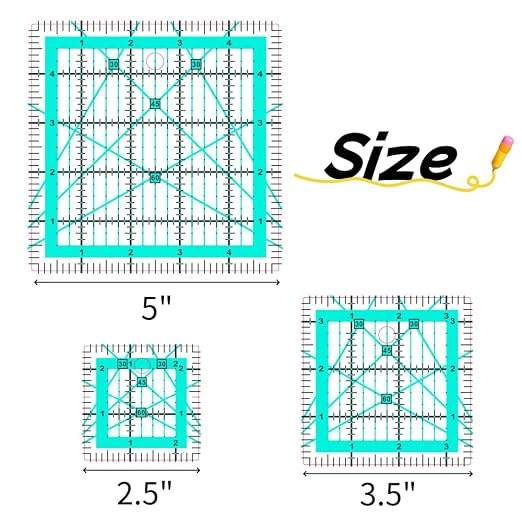 Quilting Rulers, 3 Quilting Square Rulers, Quilting Squares, Square rulers - Image 4
