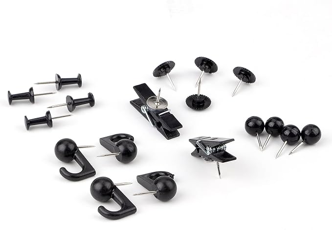 Push Pins Set, 5 Styles Thumb Tacks Map Pins, Steel Point Pushpins Thumbtacks - Image 3