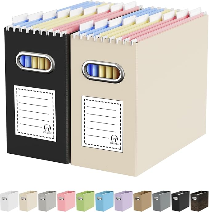 Oterri Cardboard File Organizer Box by Oterri