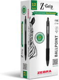Zebra Pen Z-Grip Recycled Retractable Ballpoint Pens, Durable Metal Clip by ZebraPen