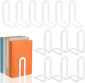 Chunful 12 Pcs White Metal Book Ends by Chunful