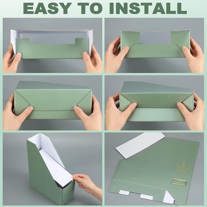 AmazingSpark 5 Pack Magazine File Holder Office Desk Storage Holder Set - Image 4