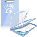 Sooez Clipboard with Storage, Heavy Duty Cleaview Clip Boards 8.5x11 with Dual by Sooez