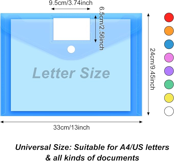 EOOUT 45 Pack Plastic Envelopes Poly Envelopes, A4 Size - Image 2