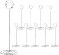 Hoewina 10Pcs Place Card Holder, Table Number Holders, Wire Picture Holder by Hoewina