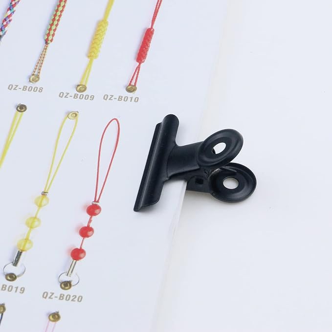 Quluxe 20 Pcs Colored Bulldog Paper Clips, 1.5 Inch Metal Mini Binder Clips - Image 5