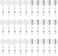 Zonon 30 Pcs Retractable Badge Reel Clips ID Card Holder Reel by Zonon