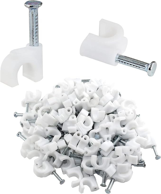 Bonsicoky 100Pcs Nail Cable Clips by Bonsicoky